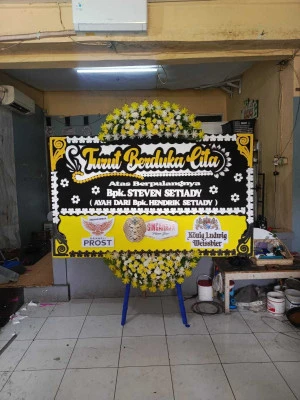 Papan Bunga di Rumah Duka Rsud Bekasi