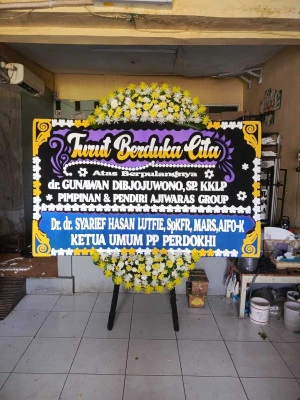 Papan Bunga di Rumah Duka Rsud Bekasi